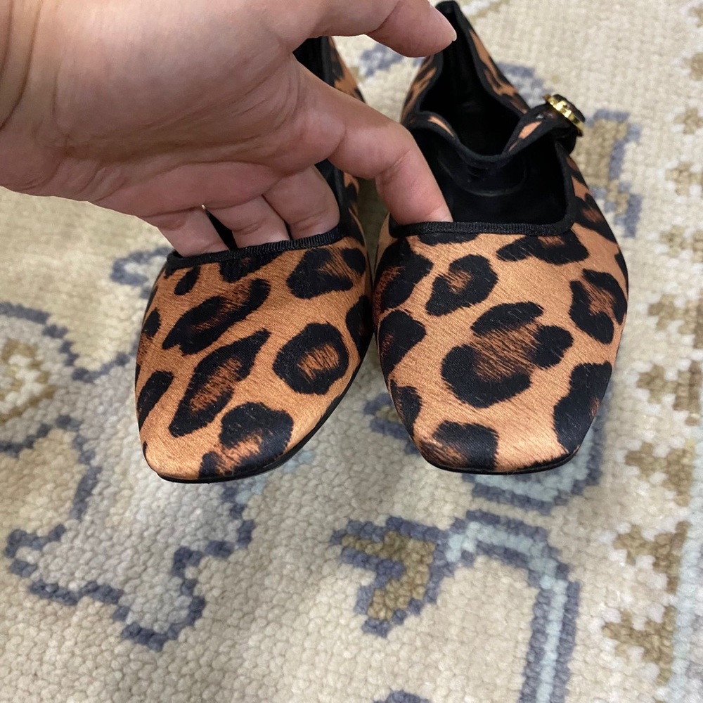 ZARA Leopard Print Mary Jane Flats size 7 (37) - Picture 3 of 7